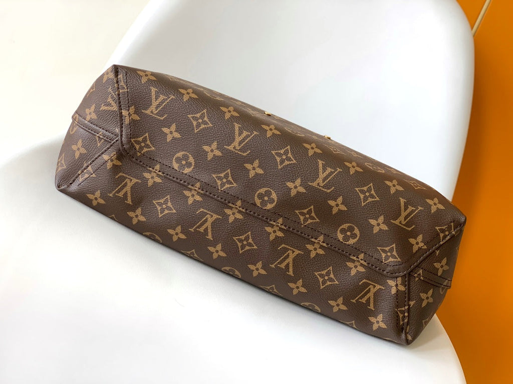 LOUIS VUITTON LV HOBO BAG 34 IN BROWN MONOGRAM CANVAS