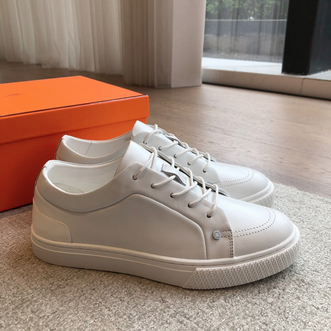 HERMES IRWIN SNEAKER WHITE CALFSKIN