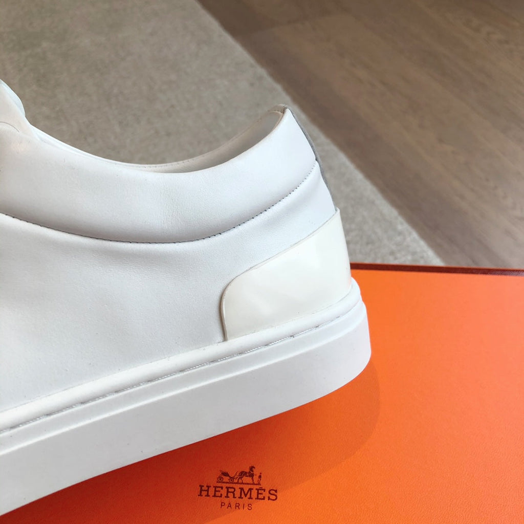 HERMES IRWIN SNEAKER WHITE CALFSKIN