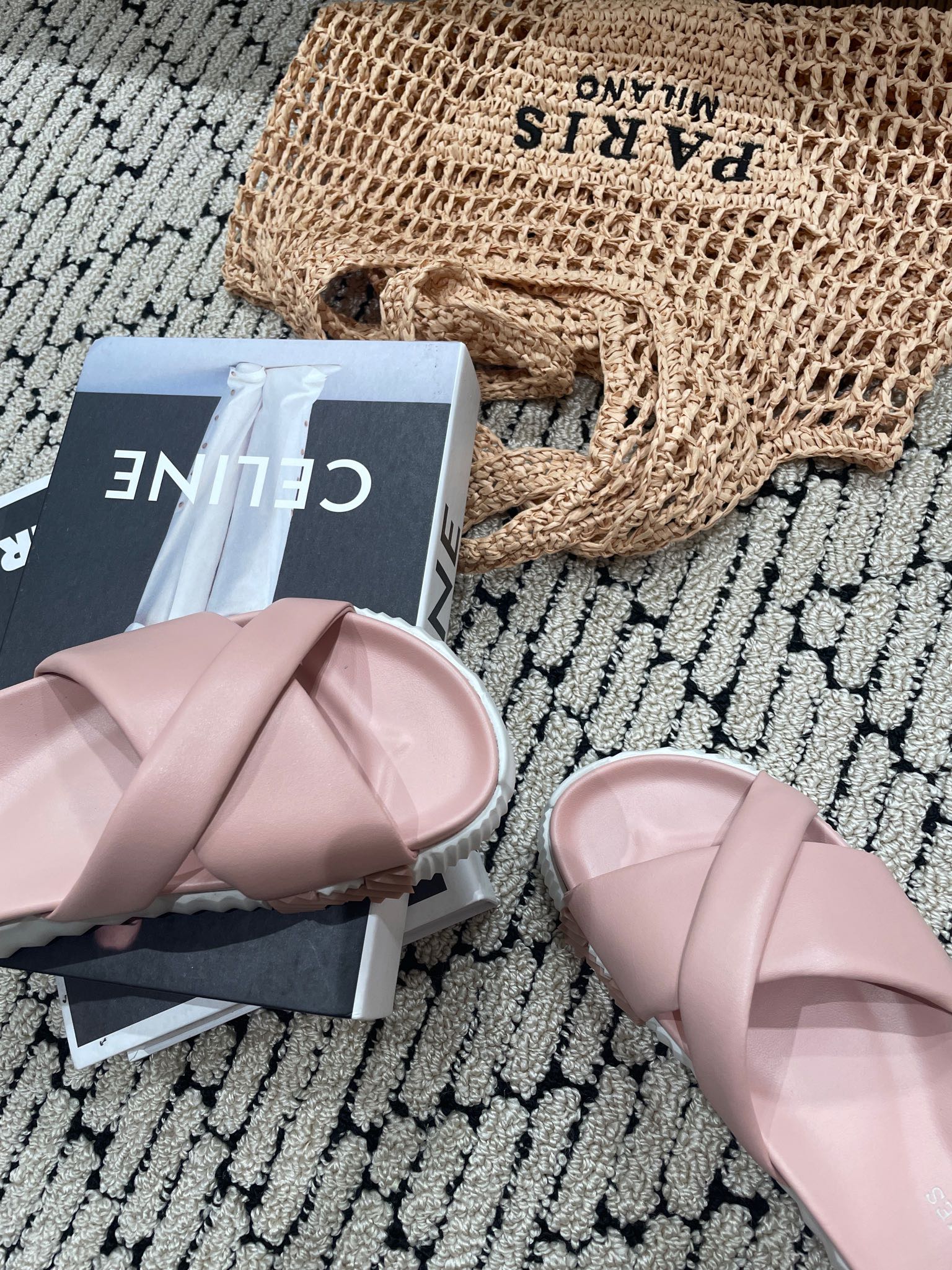 HERMES INFRA SANDAL LIGHT PINK CALFSKIN