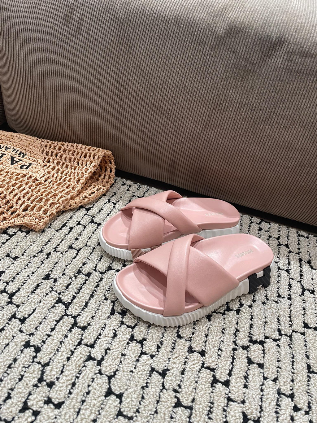 HERMES INFRA SANDAL LIGHT PINK CALFSKIN