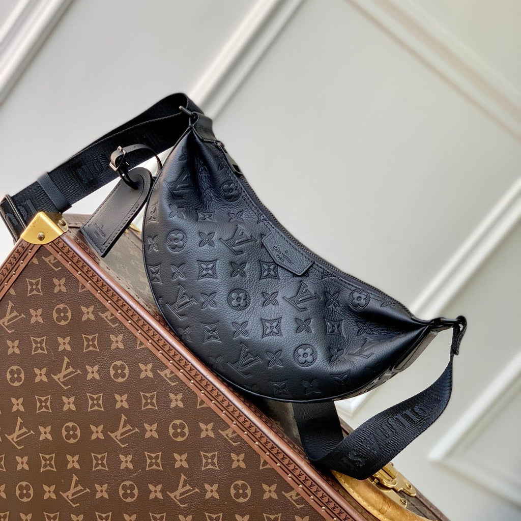 LOUIS VUITTON HAMAC BAG 28 IN BLACK MONOGRAM SHADOW