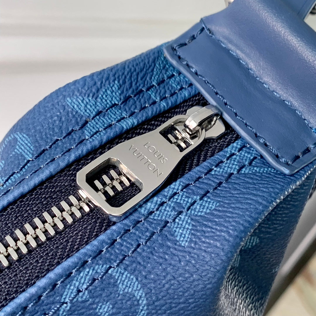 LOUIS VUITTON HAMAC BAG 28 IN BLUE MONOGRAM GRADIENT CANVAS