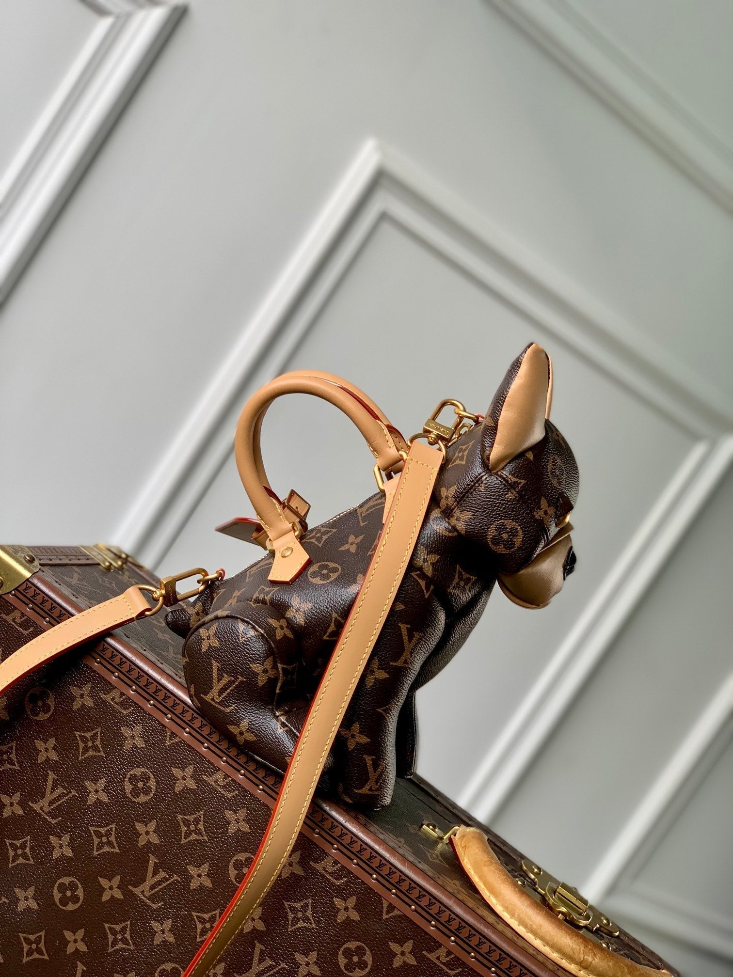 LOUIS VUITTON POOCH BAG 28 IN BROWN MONOGRAM CANVAS