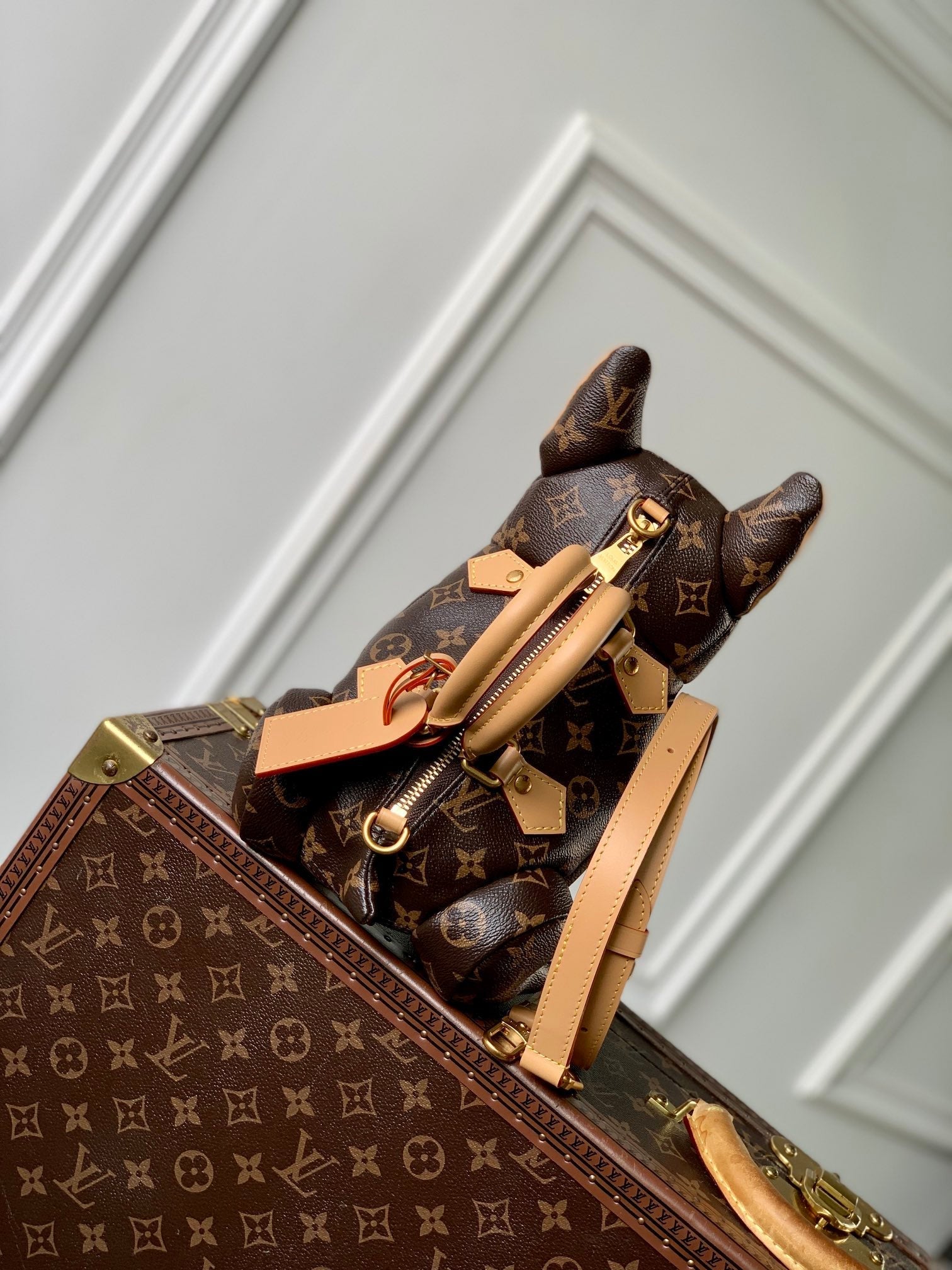 LOUIS VUITTON POOCH BAG 28 IN BROWN MONOGRAM CANVAS