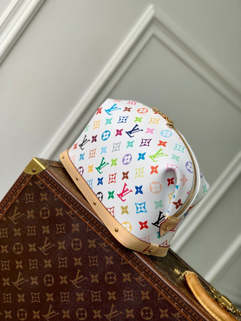 LOUIS VUITTON COSMETIC POUCH GM 27 IN MULTICOLOR MONOGRAM CANVAS