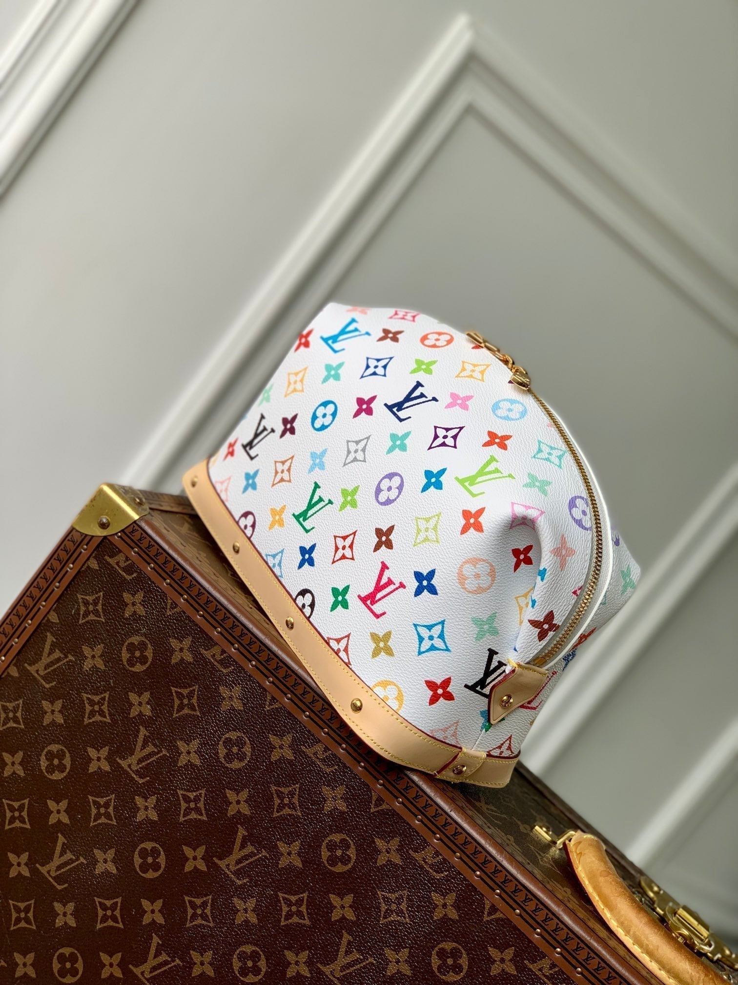LOUIS VUITTON COSMETIC POUCH GM 27 IN MULTICOLOR MONOGRAM CANVAS