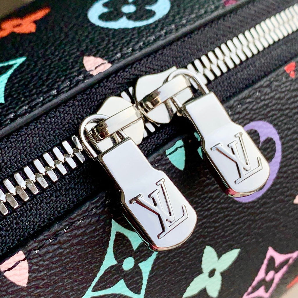 LOUIS VUITTON COSMETIC POUCH GM 27 IN COLORFUL MONOGRAM CANVAS