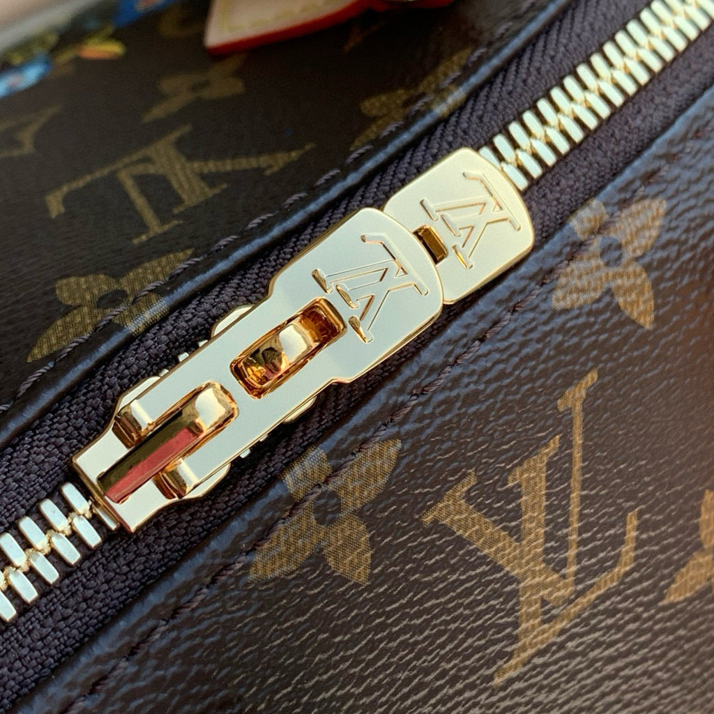 LOUIS VUITTON SPEEDY BANDOULIÈRE 20 BAG IN MULTICOLOR FLORAL CANVAS