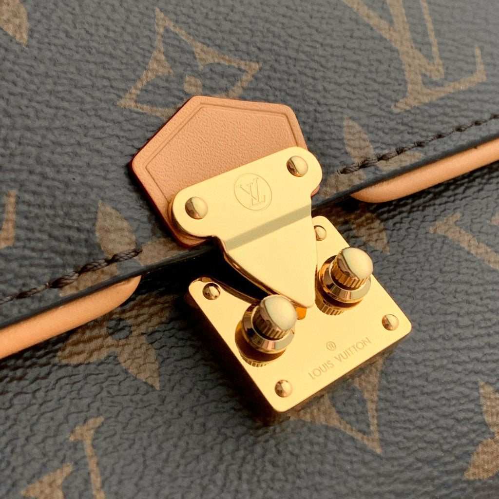 LOUIS VUITTON POCHETTE CAMILLE BAG 20 IN BROWN MONOGRAM COATED CANVAS