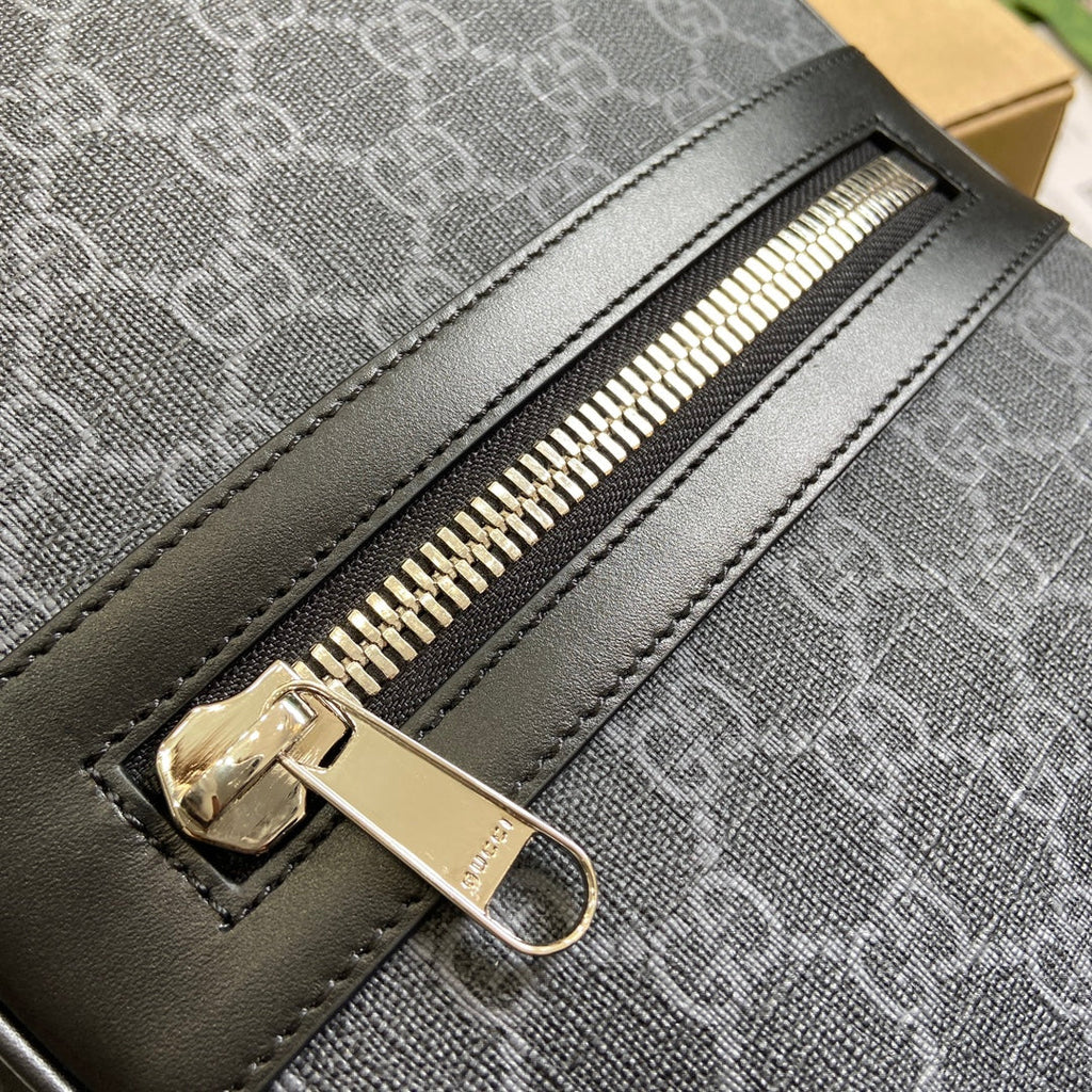 GUCCI CROSS-BODY BAG 29 BLACK CANVAS