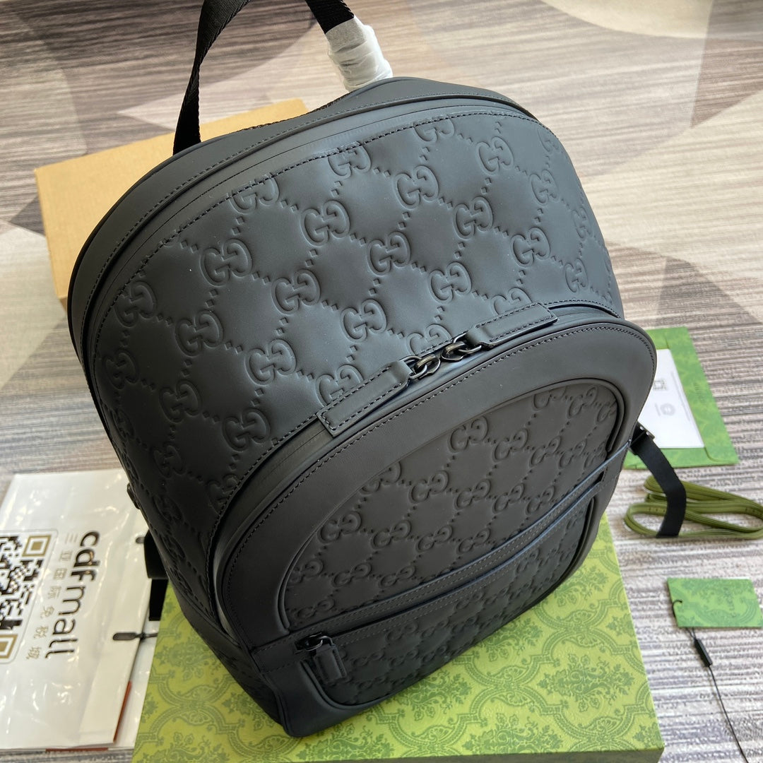 GUCCI BACKPACK 34 IN BLACK CALFSKIN