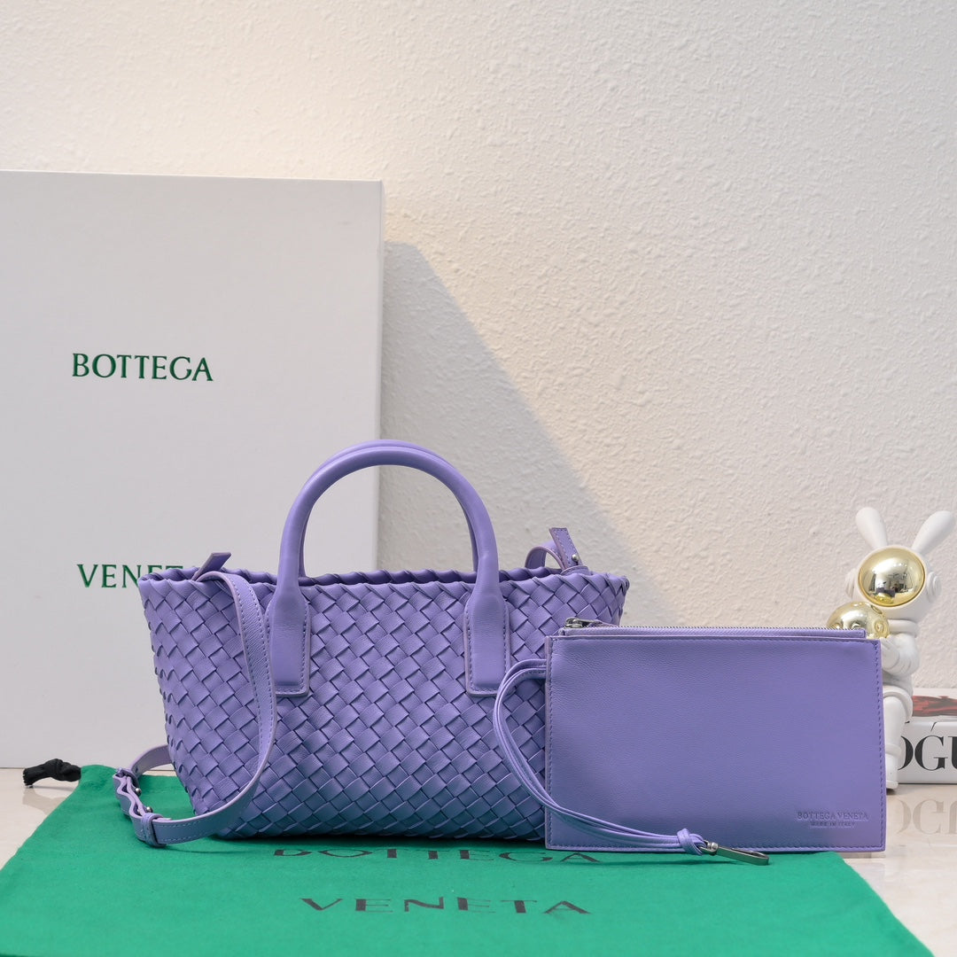 BOTTEGA VENETA Mini Cabat 20cm Purple Lambskin Ghw