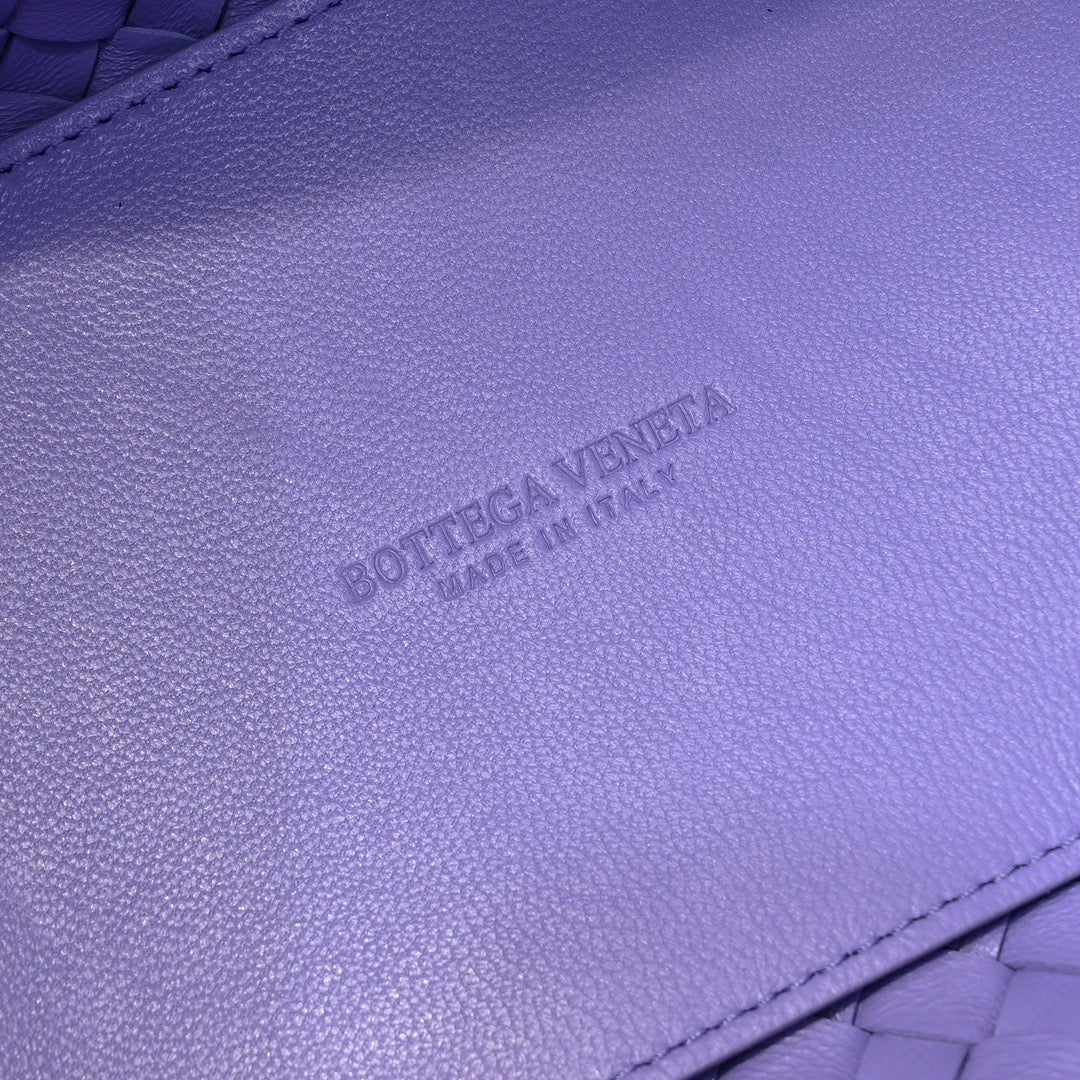 BOTTEGA VENETA Mini Cabat 20cm Purple Lambskin Ghw