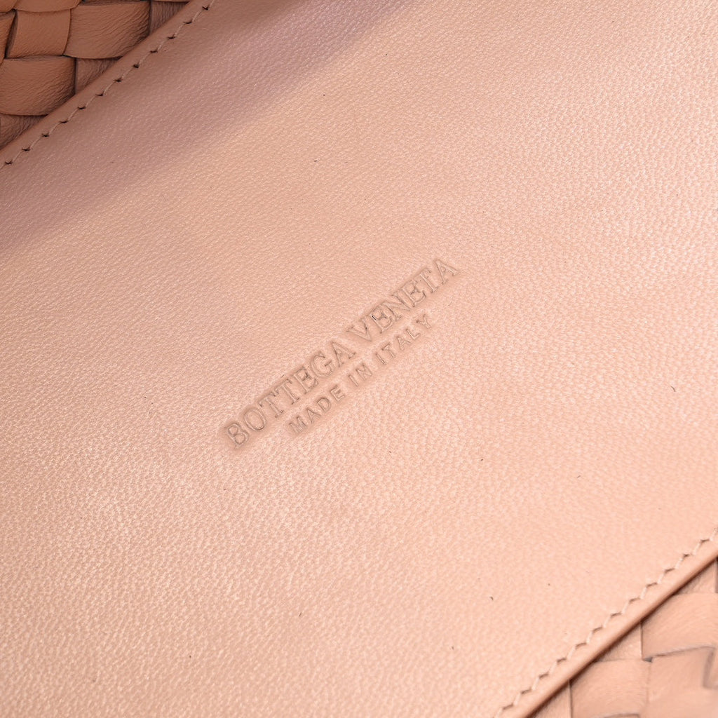 BOTTEGA VENETA Mini Cabat 20cm Beige Lambskin Ghw