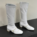 DIOR BELLE-D HEELED BOOT WHITE PATENT CALFSKIN