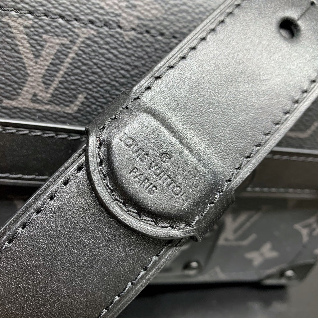LOUIS VUITTON SOUL TRUNK 19 IN BLACK MONOGRAM ECLIPSE CANVAS