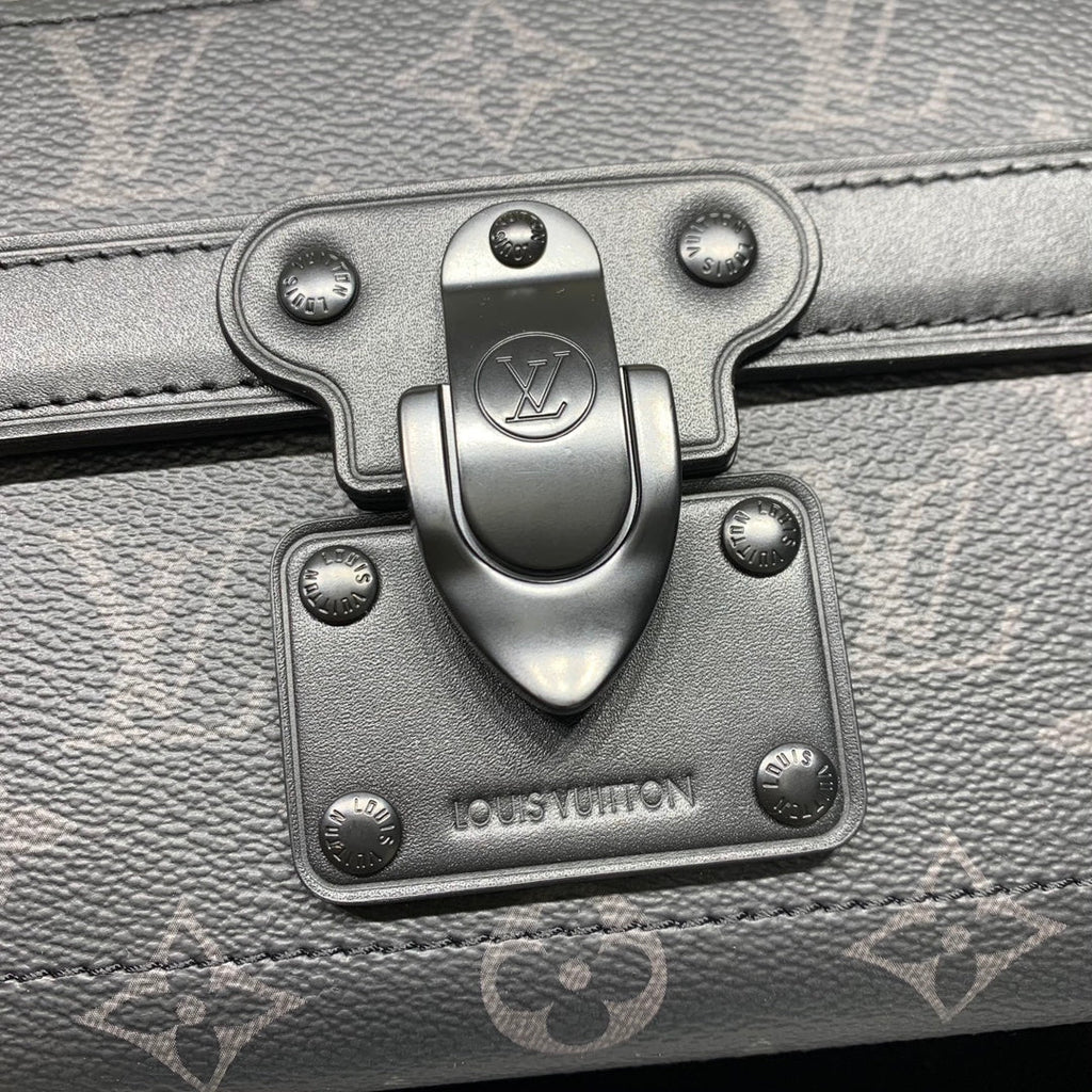 LOUIS VUITTON SOUL TRUNK 19 IN BLACK MONOGRAM ECLIPSE CANVAS