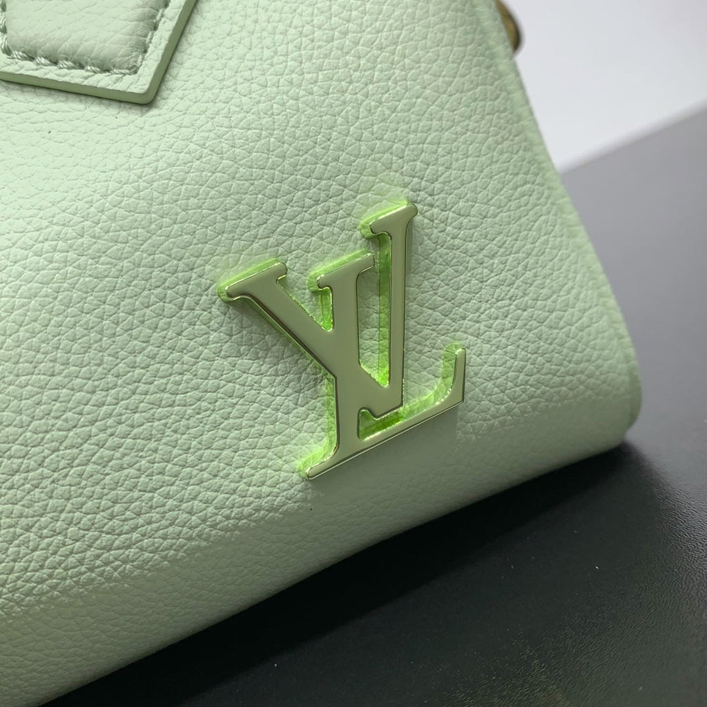 LOUIS VUITTON SPEEDY 18 IN PASTEL GREEN CALFSKIN GOLD HARDWARE