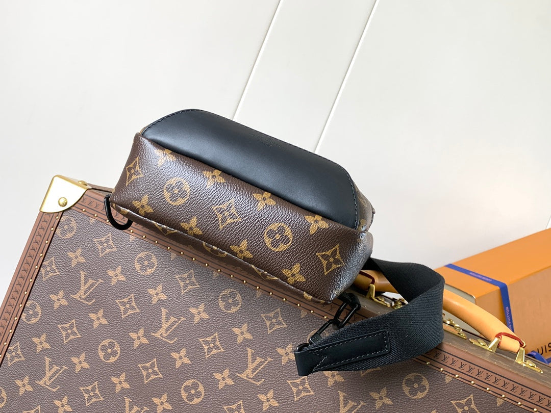 LOUIS VUITTON AVENUE SLINGBACK 31 IN BROWN MONOGRAM CANVAS