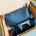 LOUIS VUITTON POCHETTE ACCESSOIRE XL 28 IN BLACK MONOGRAM ECLIPSE CANVAS