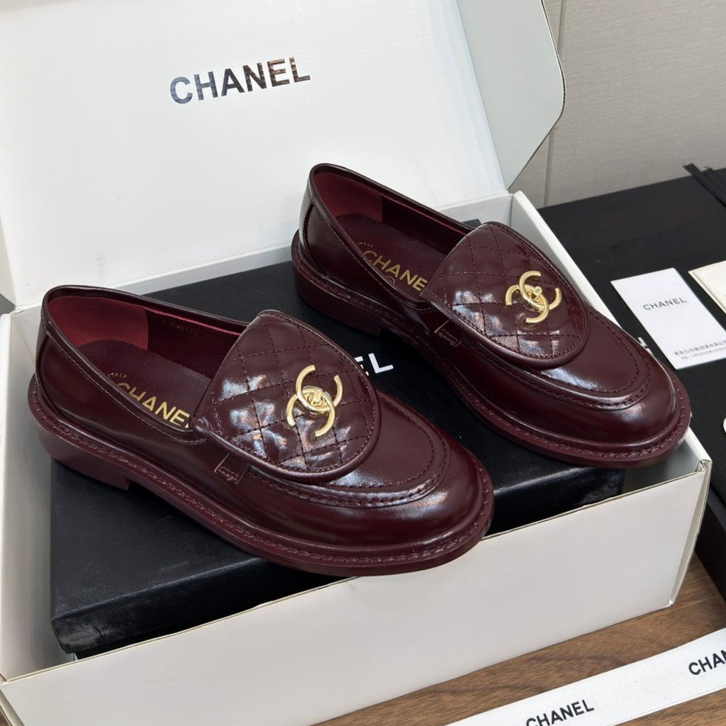 CHANEL MOASIN 2.5 CM IN MAHOGANY RED PREMIUM LAMBSKIN