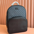 GUCCI MEDIUM  BACKPACK 40 IN DARK GREY AND BLACK CALFSKIN
