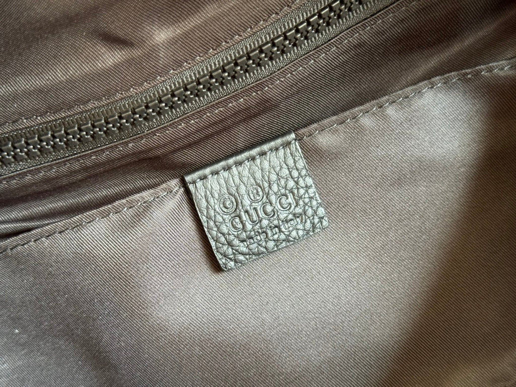 GUCCI NYLON LINE BODY BAG 27 IN BLACK  CANVAS