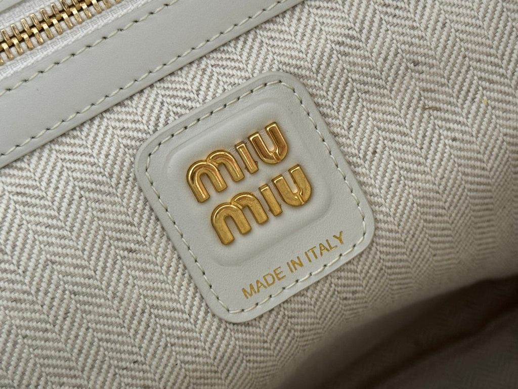 IVY TOTE BAG 60 IN CHALK WHITE PATCHWORK CALFSKIN
