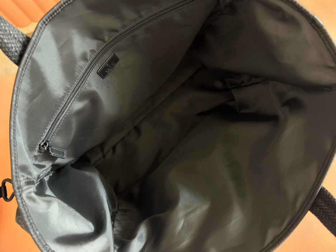 GUCCI NEXUS LARGE TOTE BAG 40 IN BLACK  NYLON