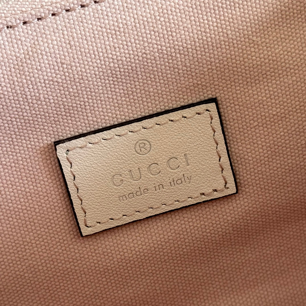 GUCCI 26S PADLOCK BAG 26 IN LIGHT PINK EMBOSSED CALFSKIN
