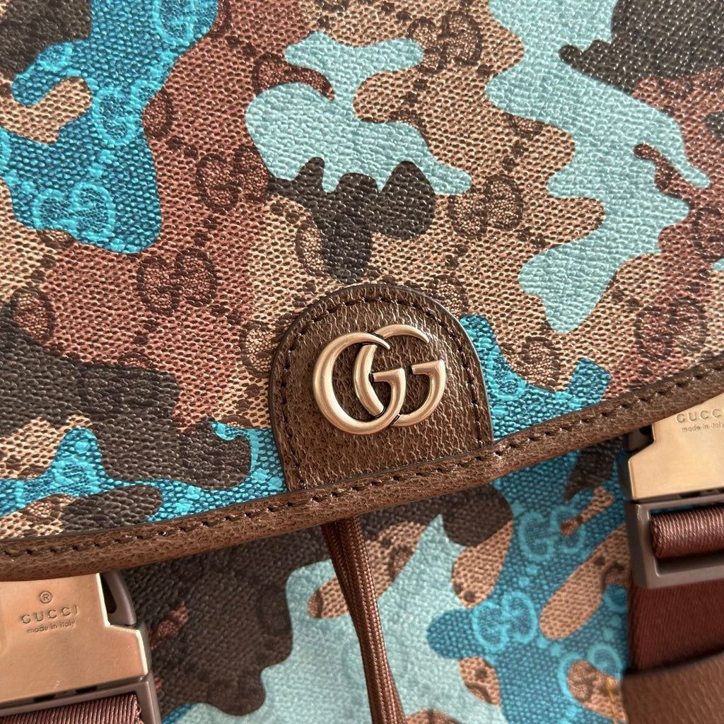GUCCI 26S BACKPACK 46 IN MULTICOLOR COATED CANVAS STYLE 2