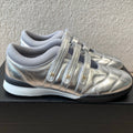 CHANEL MARY JANE SNEAKERS IN SILVER LAMBSKIN