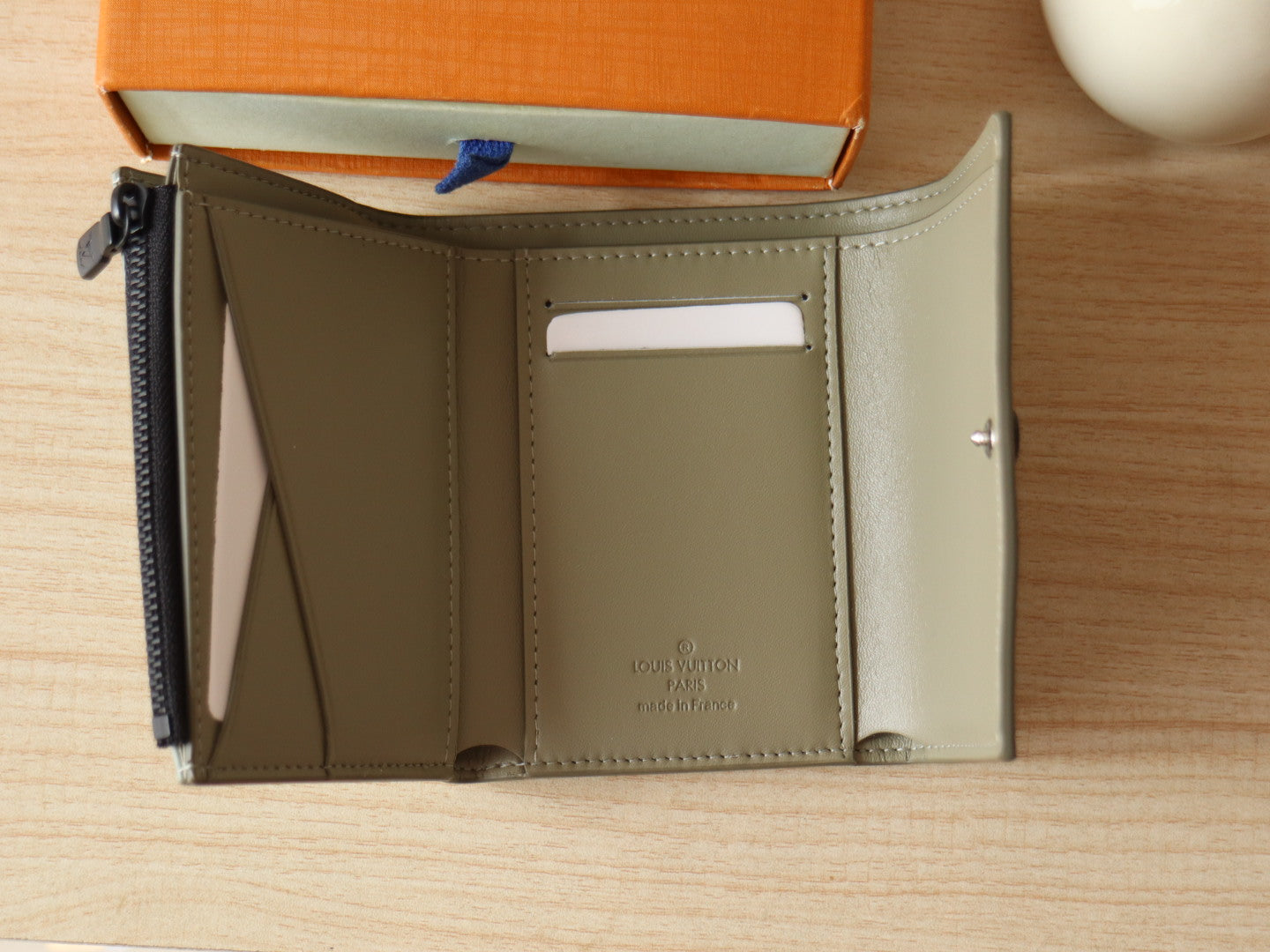 LOUIS VUITTON IRIS WALLET IN KHAKI BROWN EMBOSSED CALFSKIN