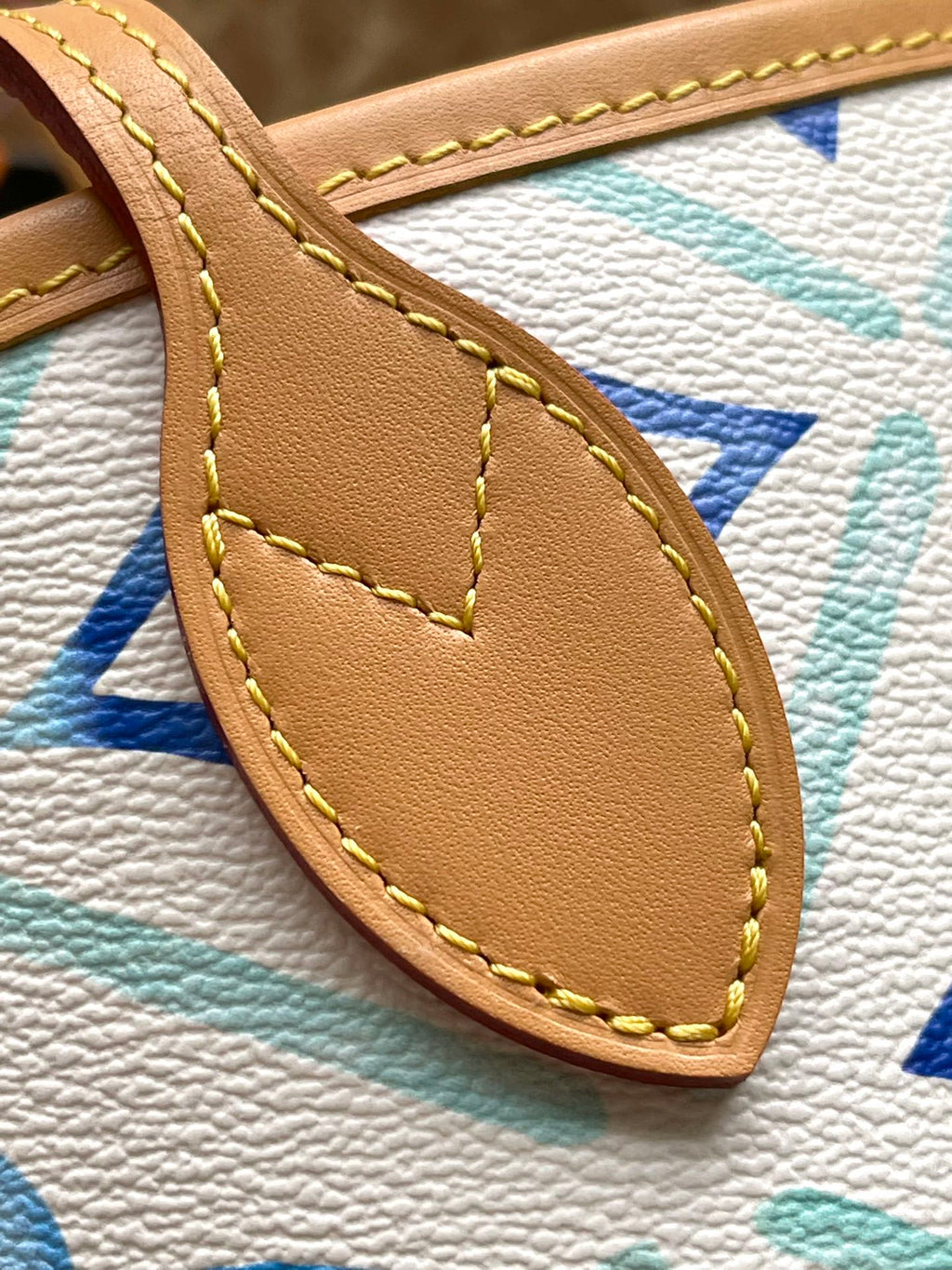 LOUIS VUITTON NEVERFULL MM 31 IN LAGOON BLUE MONOGRAM TILES CANVAS