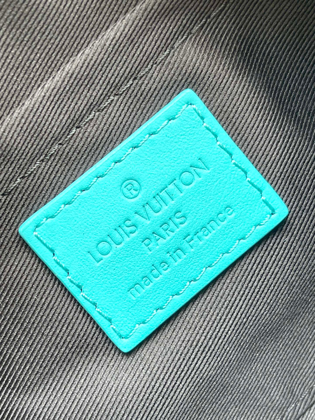LOUIS VUITTON MINI SOFT TRUNK 18 IN TURQUOISE BLUE TAURILLON