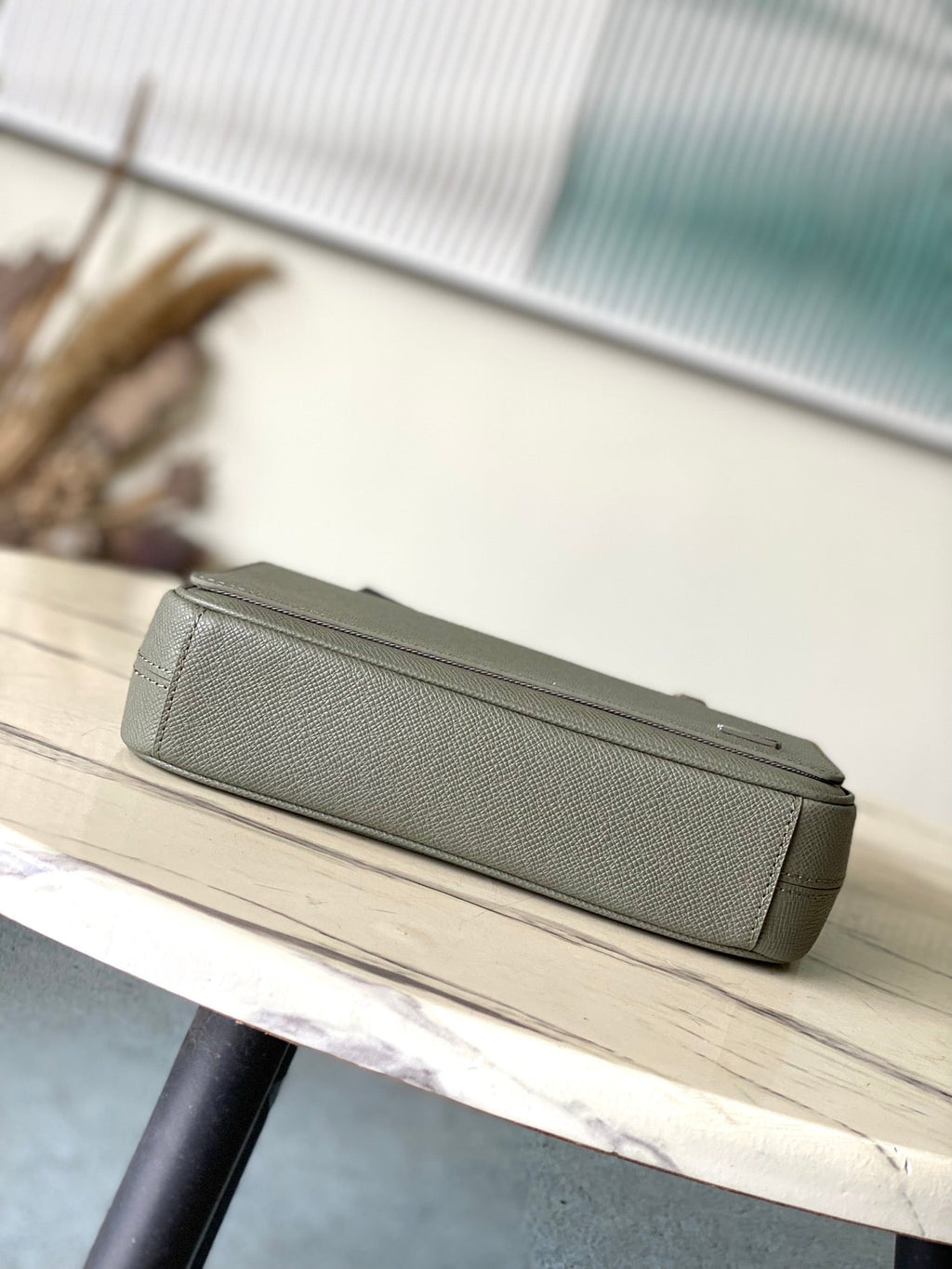 LOUIS VUITTON DISTRICT PM 26 IN KHAKI GREEN CALFSKIN
