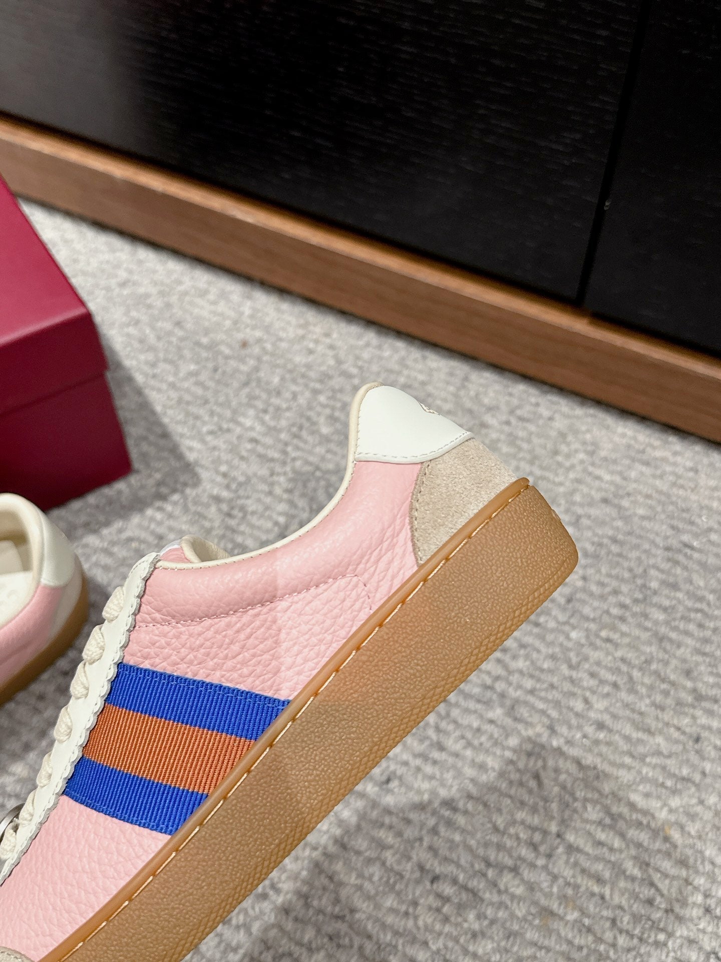 GUCCI & ADIDAS SNEAKER LIGHT PINK CALFSKIN