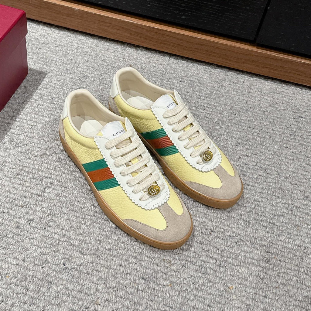 GUCCI & ADIDAS SNEAKER KHAKI CALFSKIN