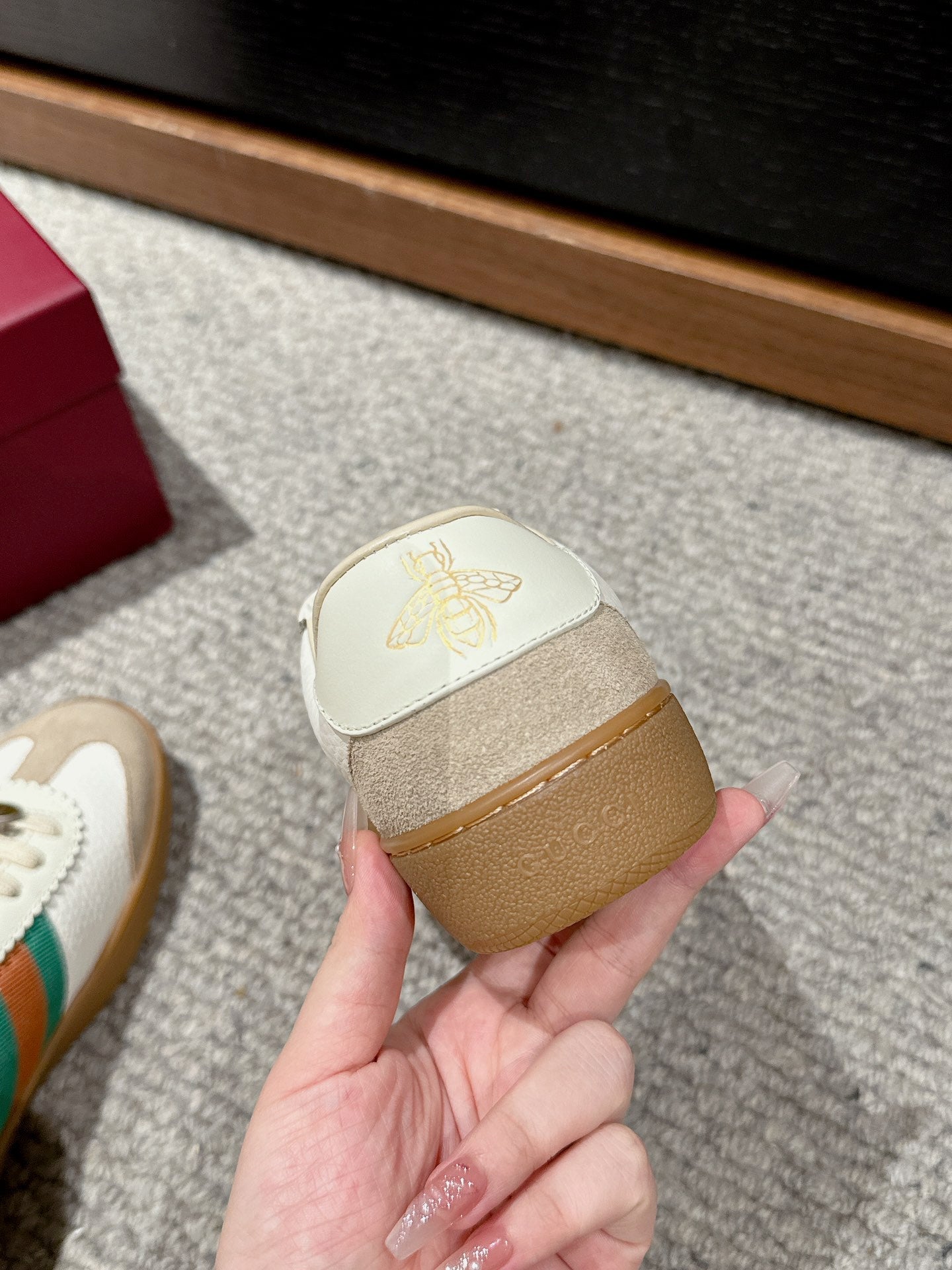 GUCCI & ADIDAS SNEAKER WHITE CALFSKIN
