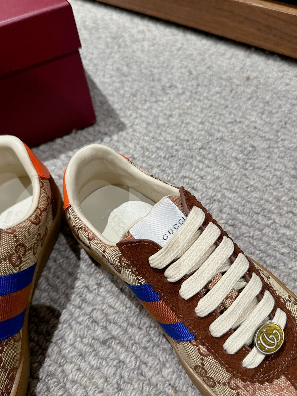 GUCCI & ADIDAS GAZELLE SNEAKER BROWN SUEDE