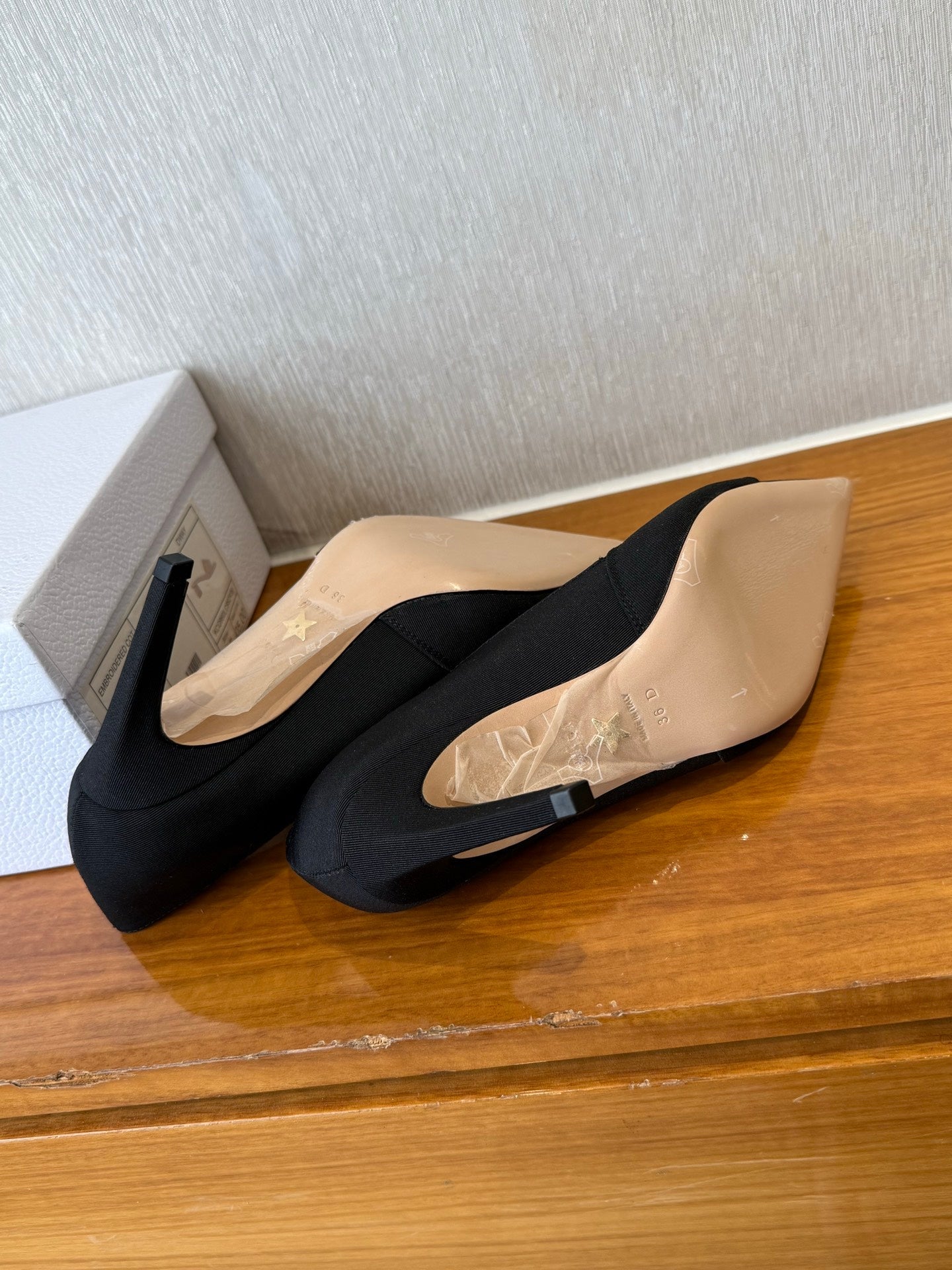 DIOR MY DD 25S HIGH HEEL 80MM IN BLACK SATIN