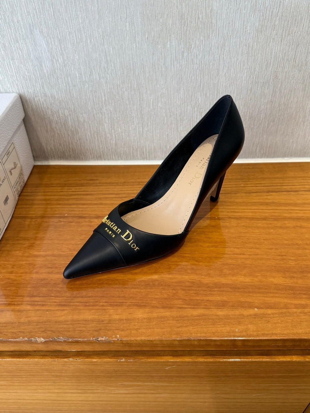 DIOR MY DD 25S HIGH HEEL 80MM IN BLACK CALFSKIN