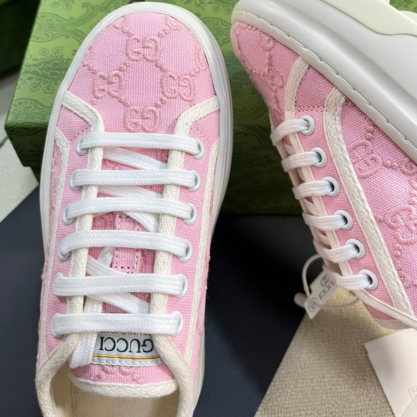 GUCCI Sneaker Tennis 1977 Trainer Pink Pastel