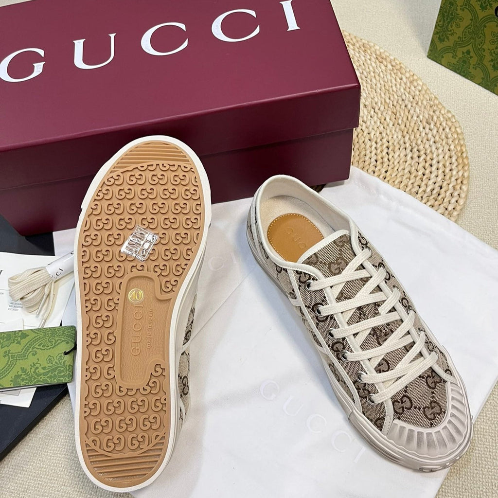 GUCCI Sneaker Julio Canvas  Sneakers Beige Caro