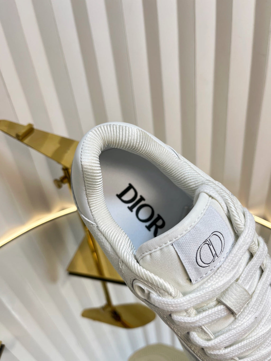 DIOR B27 LOW-TOP SNEAKER WHITE SMOOTH CALFSKIN