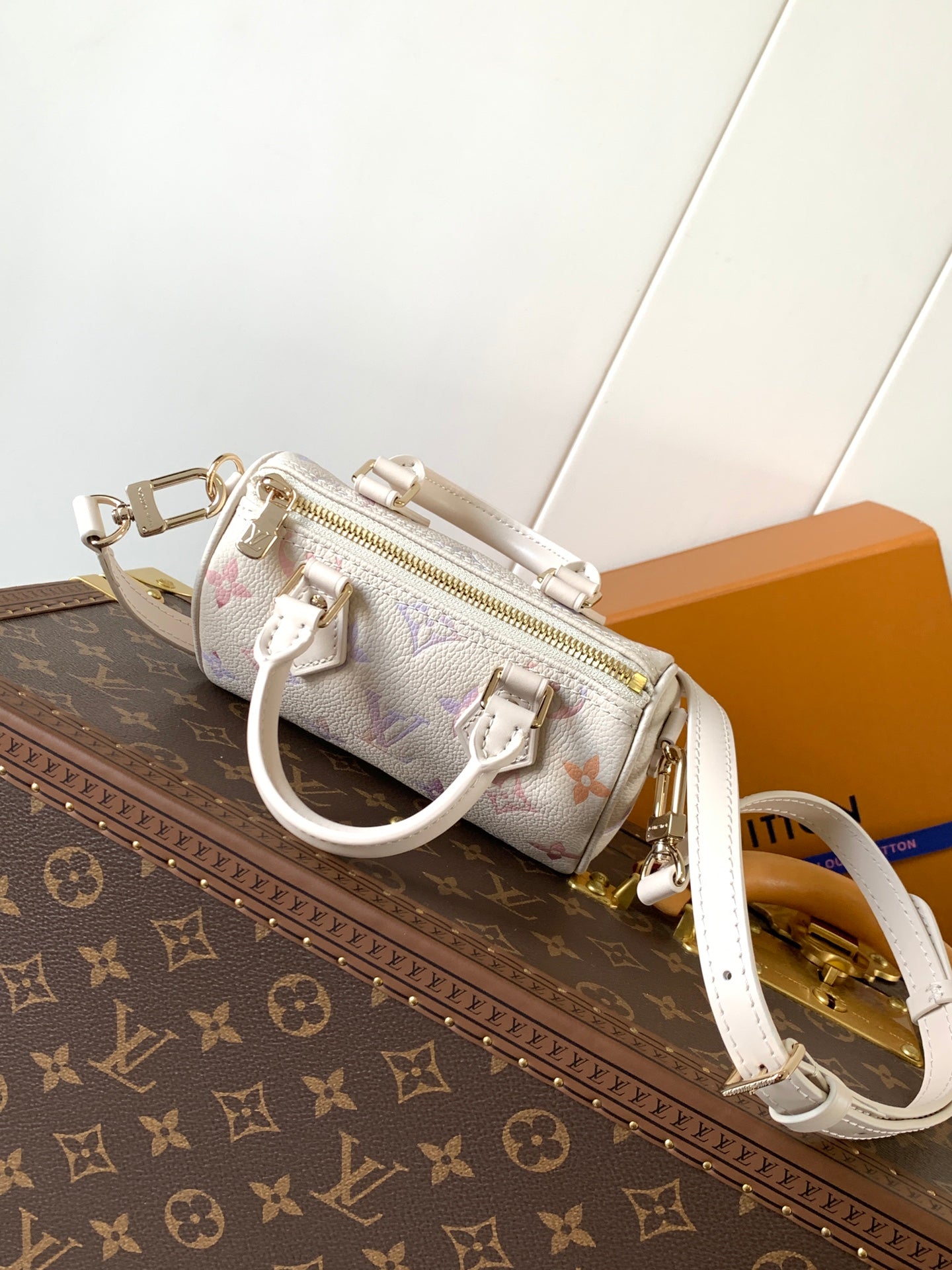 LOUIS VUITTON LV 25S NANO SPEEDY 16 IN BEIGE DREAM EMBOSSED TEXTURED CALFSKIN