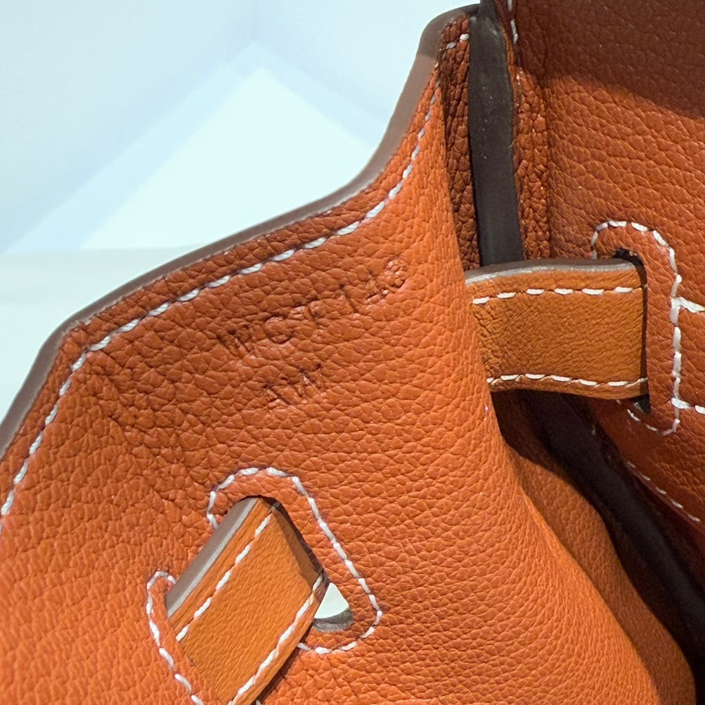 HERMES BIRKIN 30CM IN VEAU BARENIA SWIFT CALFSKIN ERCU TOILE CANVAS