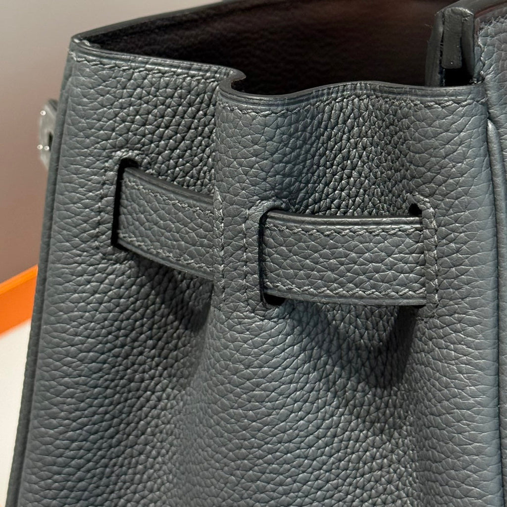 HERMES BIRKIN 30CM Graphite Gray TOGO SILVER HARDWARE