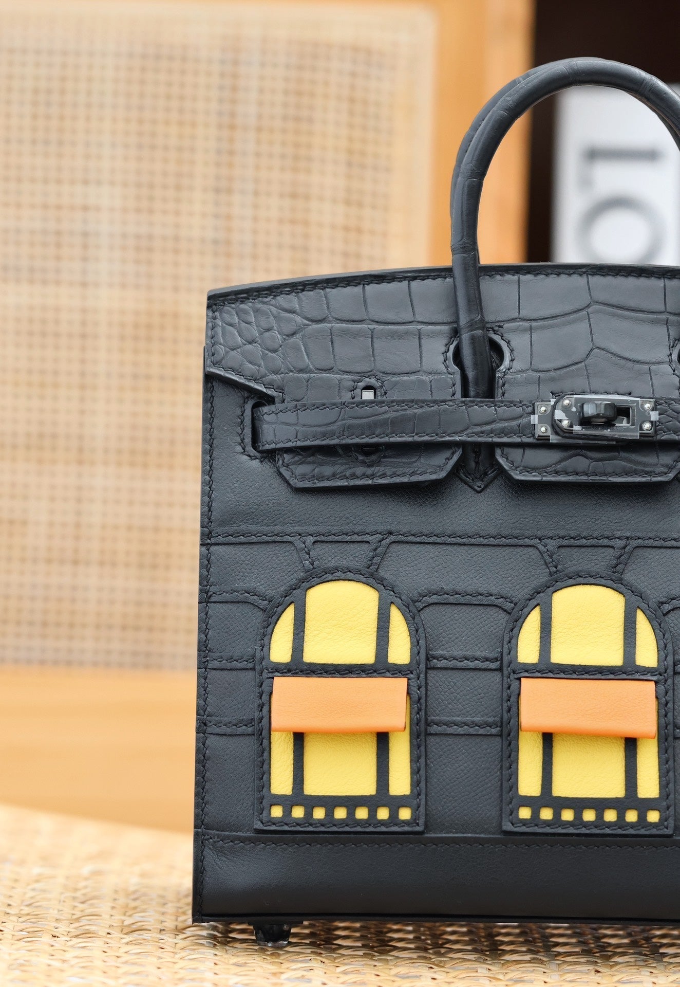 HERMES BIRKIN FAUBOURG TOUCH 20 IN BLACK CALFSKIN WITH SILVER HARDWARE